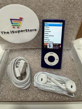 Apple iPod Nano 5th Generation Purple  Model A1320 Bundle